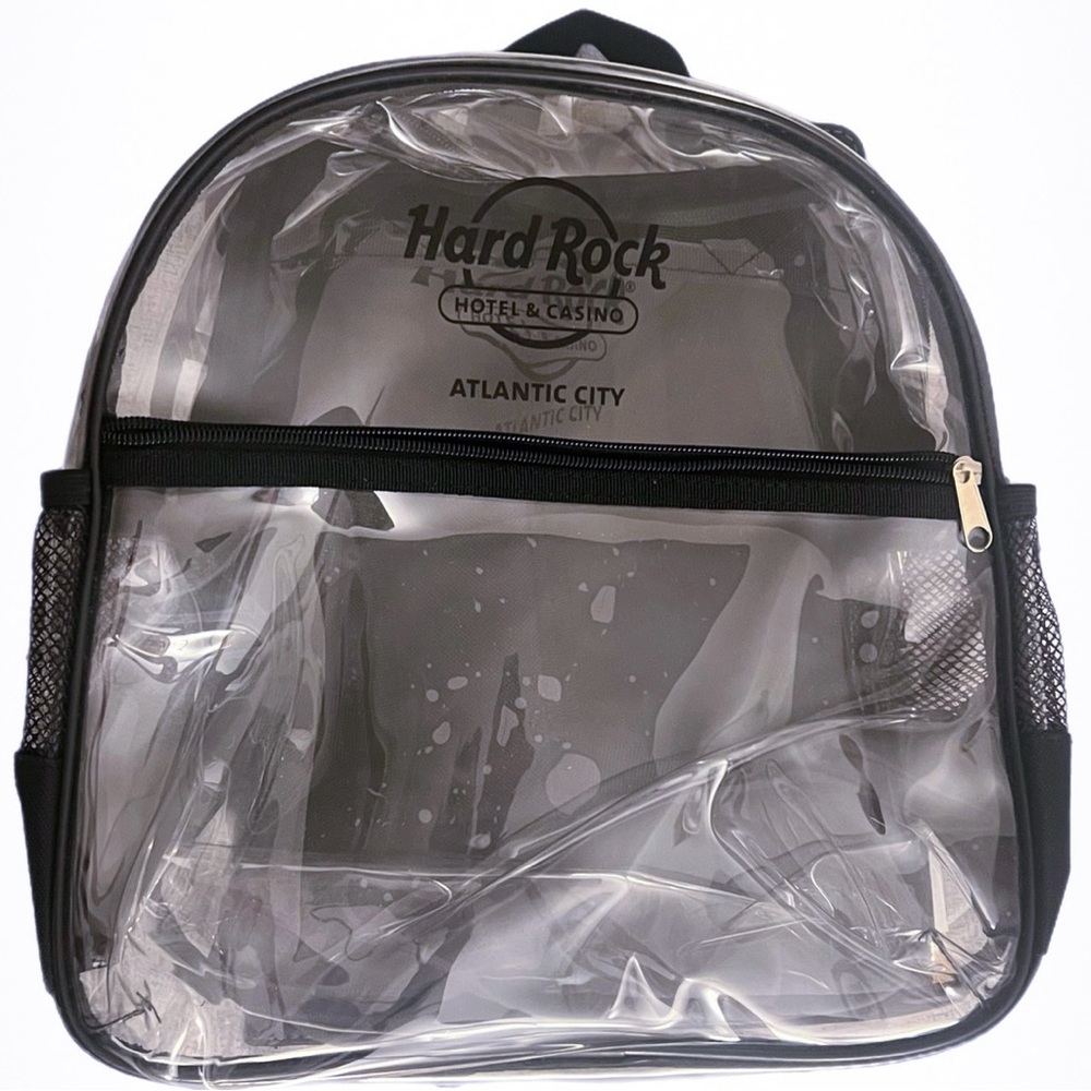 Hard Rock Hotel Clear Backpack with Black Details